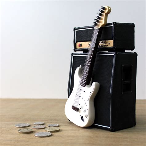 electric guitar money box|Guitar Bank .